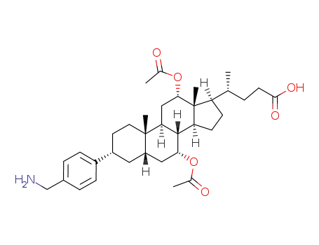 3α-(p-aminomethyl)phenyl-7α,12α-diacetoxycholan-24-oic acid