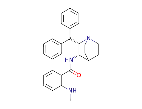 cis-2-(diphenylmethyl)-N-<(2-methylamino)benzoyl>-1-azabicyclo<2.2.2>octan-3-amine
