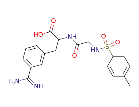 Molecular Structure of 133397-82-7 (N(alpha)-Tosyl-glycyl-3-amidinophenylalanine)