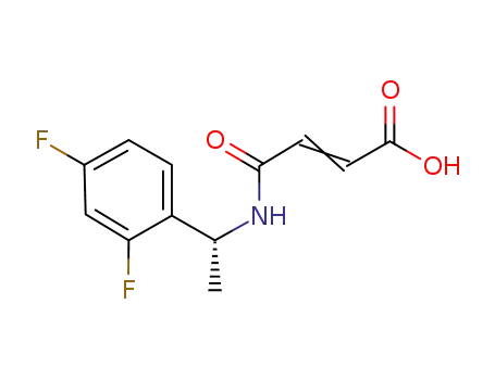 Molecular Structure of 1067912-51-9 (3-[1-(R)-1-(2,4-difluoro-phenyl)-ethylcarbamoyl]-acrylic acid)