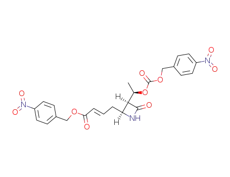(+/-)-3(R*)-(1(S*)((((p-nitrobenzyl)oxy)carbonyl)oxy)ethyl)-4(R*)-(3-(((p-nitrobenzyl)oxy)carbonyl)-2-propenyl)azetidin-2-one
