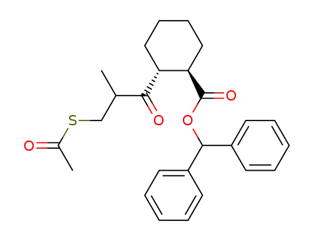 (1R,2R)-2-(3-Acetylsulfanyl-2-methyl-propionyl)-cyclohexanecarboxylic acid benzhydryl ester