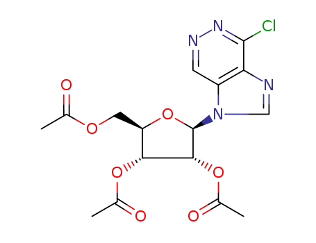 4-chloro-1-(2,3,5-tri-O-acetyl-β-D-ribofuranosyl)imidazo<4,5-d>pyridazine