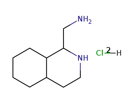 Molecular Structure of 120367-94-4 (1-Aminomethylperhydroisoquinoline Dihydrochloride)