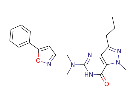 1-methyl-5-(methyl((5-phenylisoxazol-3-yl)methyl)amino)-3-propyl-1H-pyrazolo[4,3-d]pyrimidin-7(6H)-one