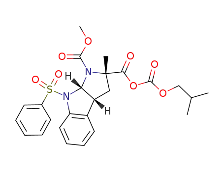 (2S,3aR,8aS)-8-Benzenesulfonyl-2-isobutoxycarbonyloxycarbonyl-2-methyl-3,3a,8,8a-tetrahydro-2H-pyrrolo[2,3-b]indole-1-carboxylic acid methyl ester