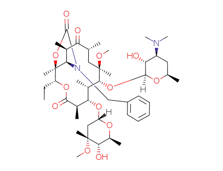 11-deoxy-11-(carboxybenzylamino)-6-O-methylerythromycin A 11,12-(cyclic ester)