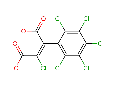 Molecular Structure of 100571-09-3 (perchlorophenylmaleic acid)