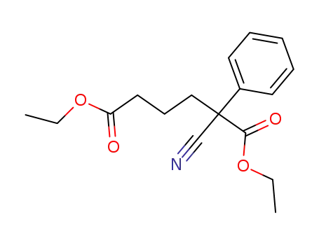 Molecular Structure of 101583-01-1 (2-cyano-2-phenyldiethyl adipate)
