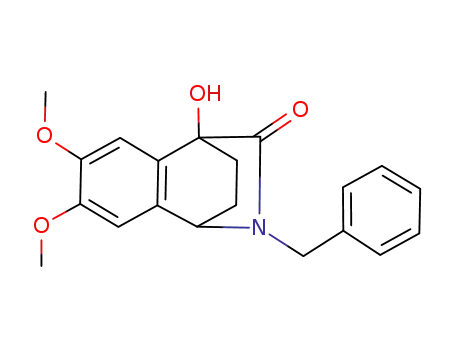 Molecular Structure of 89847-78-9 (1,4-Ethanoisoquinolin-3(2H)-one,
1,4-dihydro-4-hydroxy-6,7-dimethoxy-2-(phenylmethyl)-)