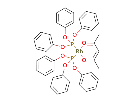 Molecular Structure of 25966-19-2 (Rh(acac)[P(OPh)3]2)