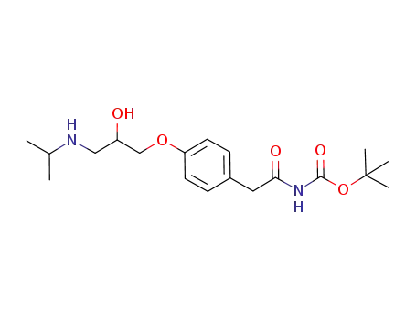 Molecular Structure of 956017-06-4 ([3-(4-carbamoylmethyl-phenoxy)-2-hydroxy-propyl]isopropyl-carbamic acid tert-butyl ester)