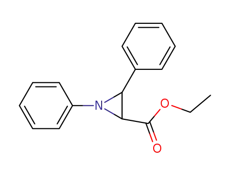 Molecular Structure of 49790-76-3 (ethyl 1,3-diphenylaziridine-2-carboxylate)