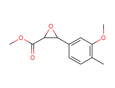 Molecular Structure of 122333-96-4 (methyl (3-methoxy-4-methylphenyl)glycidate)