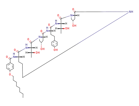 cyclo-4-OH-Pro-Thr-Homotyr-4-OH-Pro-Thr-α-N-(octyloxybenzoyl)-Orn