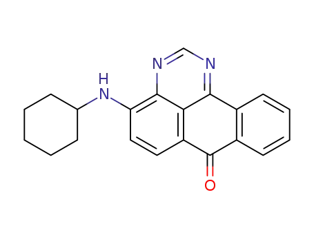 Molecular Structure of 94109-22-5 (4-(cyclohexylamino)-7H-benzo[e]perimidin-7-one)