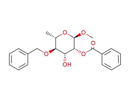 methyl 2-O-benzoyl-4-O-benzyl-α-L-rhamnopyranoside