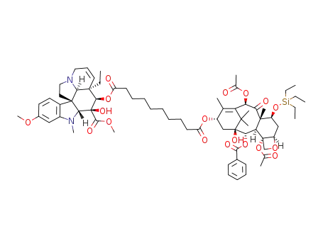 Molecular Structure of 1043908-06-0 (13-O-(17-deacetyl-17-O-sebacoylvindolinyl)-7-O-(triethylsilyl)baccatin III)
