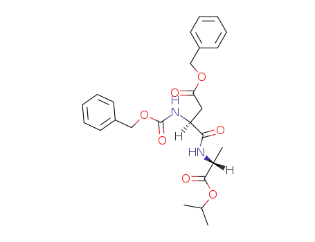 Molecular Structure of 39613-93-9 (D-Alanine, N-[N-[(phenylmethoxy)carbonyl]-L-a-aspartyl]-,
1-(1-methylethyl) 4-(phenylmethyl) ester)