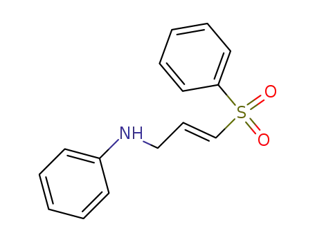 Benzenamine, N-[3-(phenylsulfonyl)-2-propenyl]-