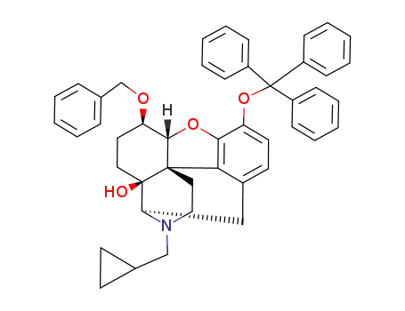 17-(cyclopropylmethyl)-3-(triphenylmethoxy)-6β-(benzyloxy)-4,5α-epoxy-14-dihydroxymorphinan