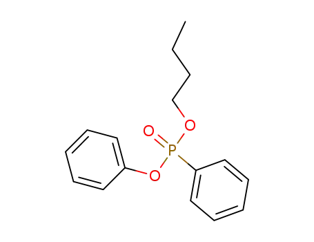 Molecular Structure of 79905-98-9 (Phosphonic acid, phenyl-, butyl phenyl ester)