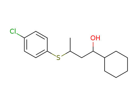 3-(4-Chloro-phenylsulfanyl)-1-cyclohexyl-butan-1-ol