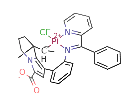 [ClPt(NC<sub>5</sub>H<sub>4</sub>C(C<sub>6</sub>H<sub>5</sub>)NC<sub>6</sub>H<sub>4</sub>NC<sub>6</sub>H<sub>4</sub>O<sub>2</sub>C<sub>4</sub>H<sub>6</sub>(C<sub>2</sub>H<sub>5</sub>)(C<sub>2</sub>H<sub>4</sub>))]