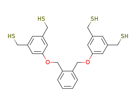 Molecular Structure of 155186-13-3 (1,3-Benzenedimethanethiol, 5,5'-[1,2-phenylenebis(methyleneoxy)]bis-)