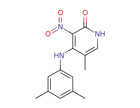 4-[(3,5-dimethylphenyl)amino]-5-methyl-3-nitropyridin-2(1H)-one