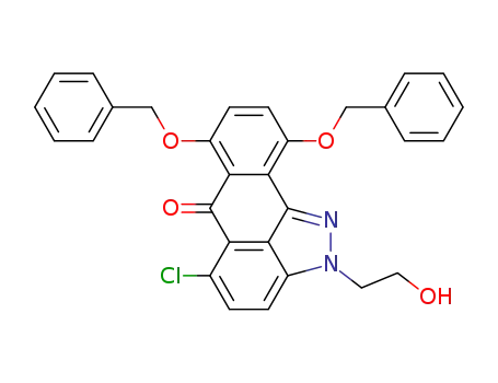 5-chloro-2-(2-hydroxyethyl)-7,10-bis(phenylmethoxy)anthra[1,9-cd]pyrazol-6(2H)-one