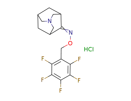 1-azatricyclo[3.3.1.1(3,7)]decan-4-one O-(pentafluorophenyl-methyl)oxime hydrochloride