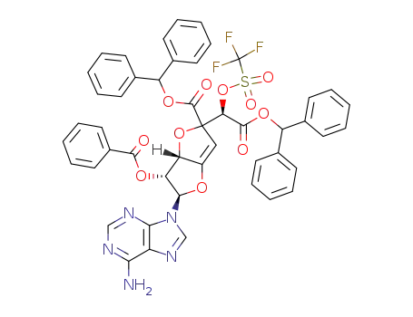 dibenzhydryl O<sup>2'</sup>-benzoyl-O<sup>7'</sup>-trifluoromathanesulfonylgriseolate