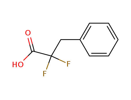 Molecular Structure of 142977-64-8 (2,2-Difluoro-3-phenylpropanoic acid)
