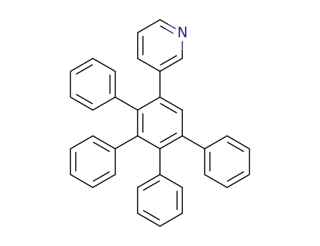Molecular Structure of 717105-80-1 (Pyridine, 3-(5',6'-diphenyl[1,1':2',1''-terphenyl]-3'-yl)-)
