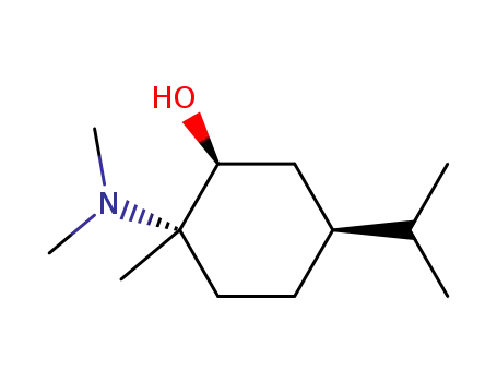 trans N,N-dimethylamino-1 neoisocarvomenthol