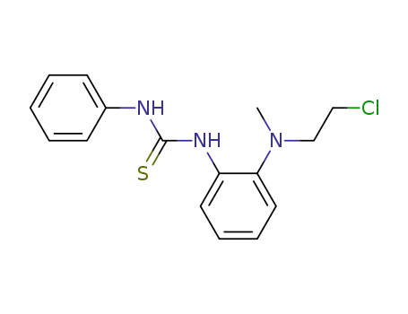 Molecular Structure of 103749-09-3 (Thiourea, N-[2-[(2-chloroethyl)methylamino]phenyl]-N'-phenyl-)
