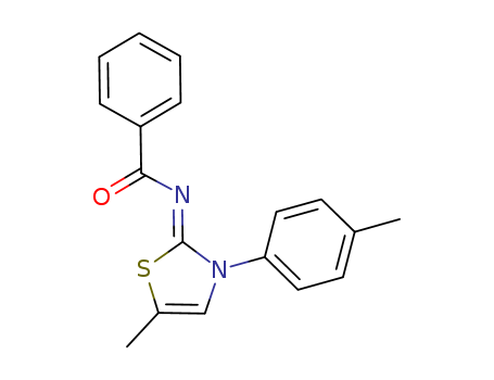 N-(5-Methyl-3-p-tolyl-3H-thiazol-2-ylidene)-benzamide