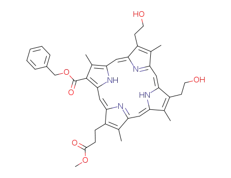 6-<(benzyloxy)carbonyl>-2,4-bis(2-hydroxyethyl)-7-<2-(methoxycarbonyl)ethyl>-1,3,5,8,-tetramethylporphyrin