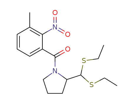 N-(3-methyl-2-nitrobenzoyl)pyrrolidine-2-carboxaldehyde diethyl thioacetal