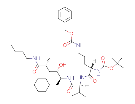(2R,4S,5S)-5-(N<sup>α</sup>-tert-butoxycarbonyl-N<sup>δ</sup>-benzyloxycarbonyl-L-ornithyl-L-valyl)amino-6-cyclohexyl-4-hydroxy-2-methylhexanoic acid n-butylamide