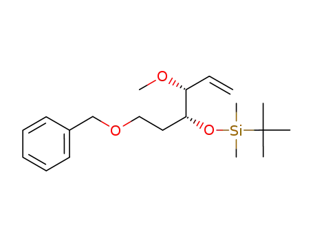 (4R<sup>*</sup>,3R<sup>*</sup>)-6-(benzyloxy)-4-<(tert-butyldimethylsilyl)oxy>-3-methoxy-1-hexene