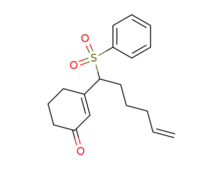 Molecular Structure of 138035-88-8 (2-Cyclohexen-1-one, 3-[1-(phenylsulfonyl)-5-hexenyl]-)