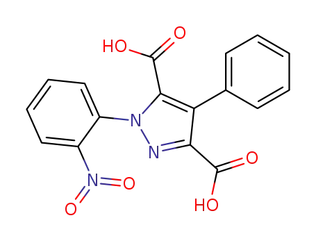1H-Pyrazole-3,5-dicarboxylic acid, 1-(2-nitrophenyl)-4-phenyl-