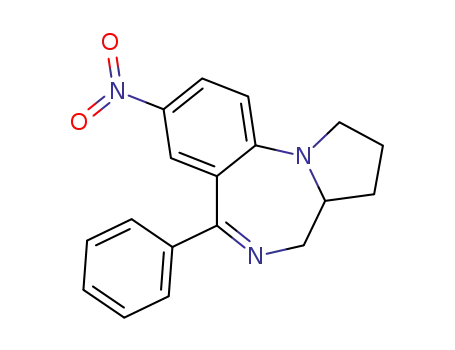 8-Nitro-6-phenyl-2,3,3a,4-tetrahydro-1H-pyrrolo<1,2-a><1,4>benzodiazepin