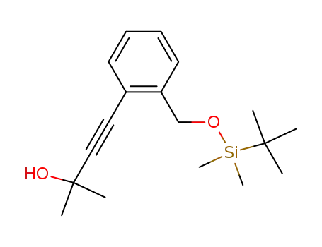 2-methyl-4-<2-<<(tert-butyldimethylsilyl)oxy>methyl>phenyl>-3-butyn-2-ol