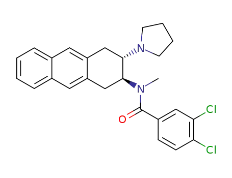 trans-2-pyrrolidinyl-3-(N-methyl-3',4'-dichlorobenzamido)-1,2,3,4-tetrahydroanthracene