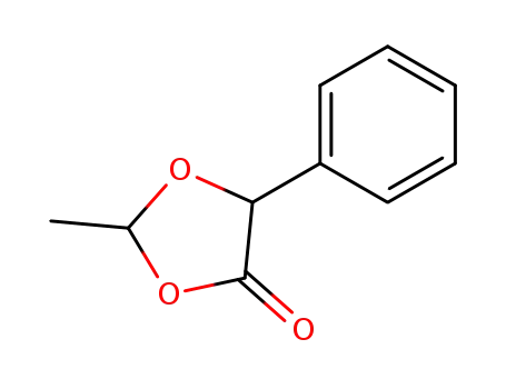 Molecular Structure of 6454-27-9 (2-Methyl-5-phenyl-1,3-dioxolan-4-one)