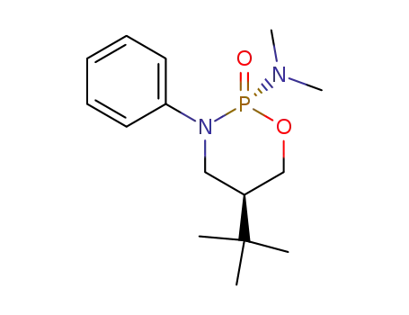 trans-2-(dimethylamino)-2-oxo-3-phenyl-5-tert-butyl-1,3,2λ<sup>5</sup>-oxazaphosphorinane