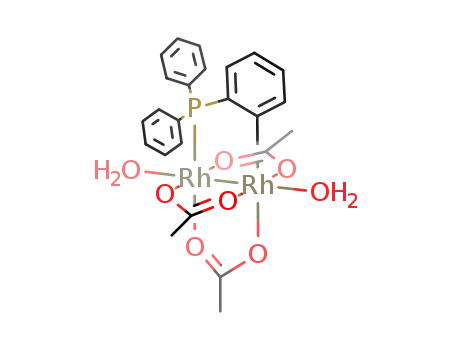 Rh<sub>2</sub>(acetato)3[(C<sub>6</sub>H<sub>4</sub>)P(C<sub>6</sub>H<sub>5</sub>)2](H<sub>2</sub>O)2